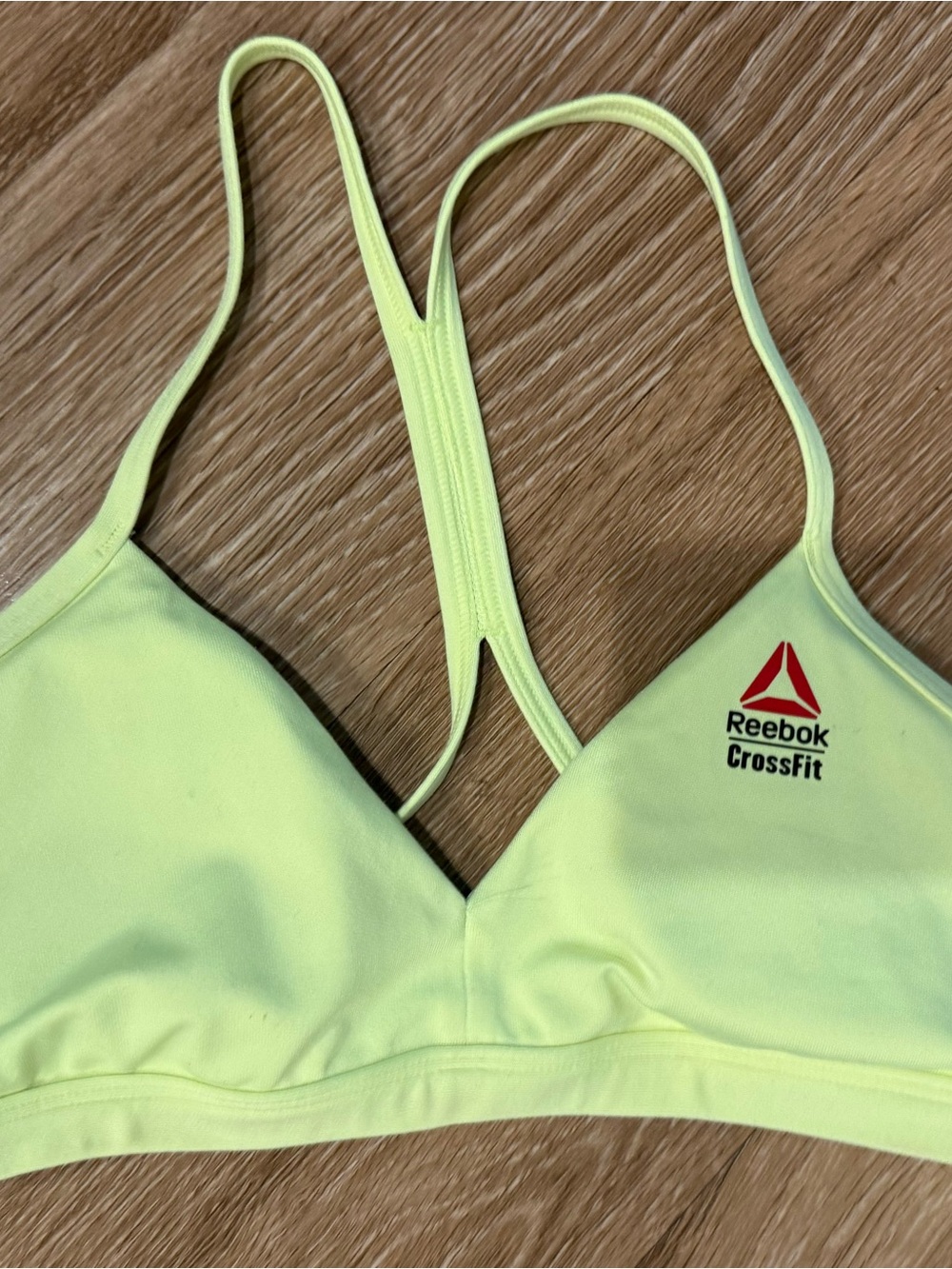 Reebok CrossFit Light Neon Yellow Active Sports Bra